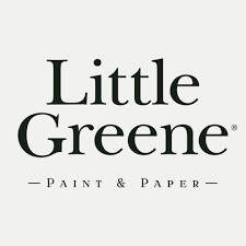 Logo for "Little Greene Paint & Paper" with the brand name in large, elegant serif font and "Paint & Paper" in smaller text beneath, perfect for painter and decorator professionals, on a light background.