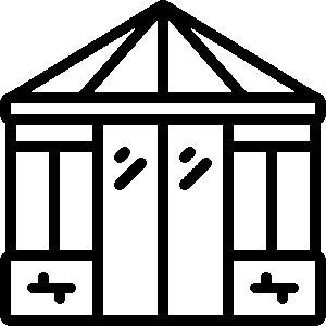 A person sits at a desk with a laptop, looking stressed and holding their head. Dollar signs, arrows, and graphs float around, suggesting financial concerns over property maintenance or business performance.